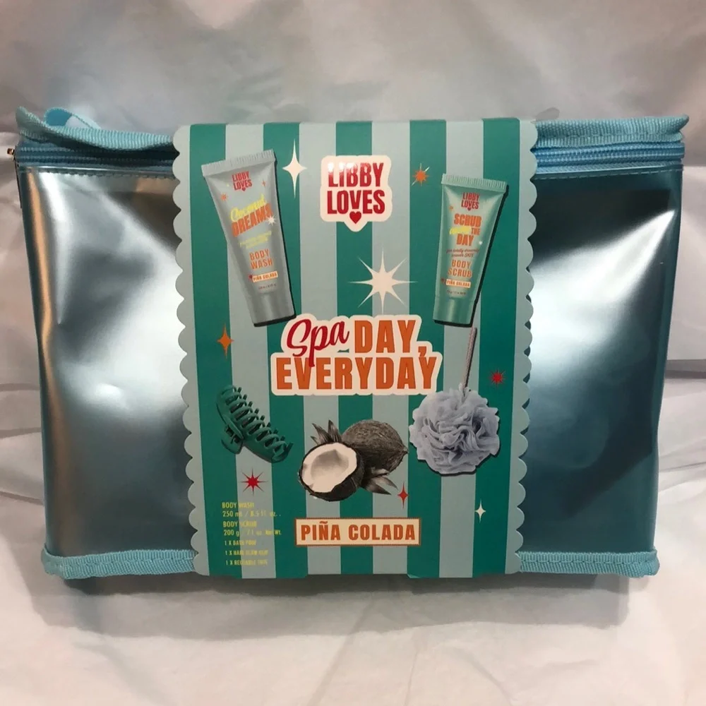 Libby Loves 5piece Spa day everyday pina colada spa kit new‎